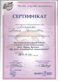 Сертификат   Л.Л.Г.